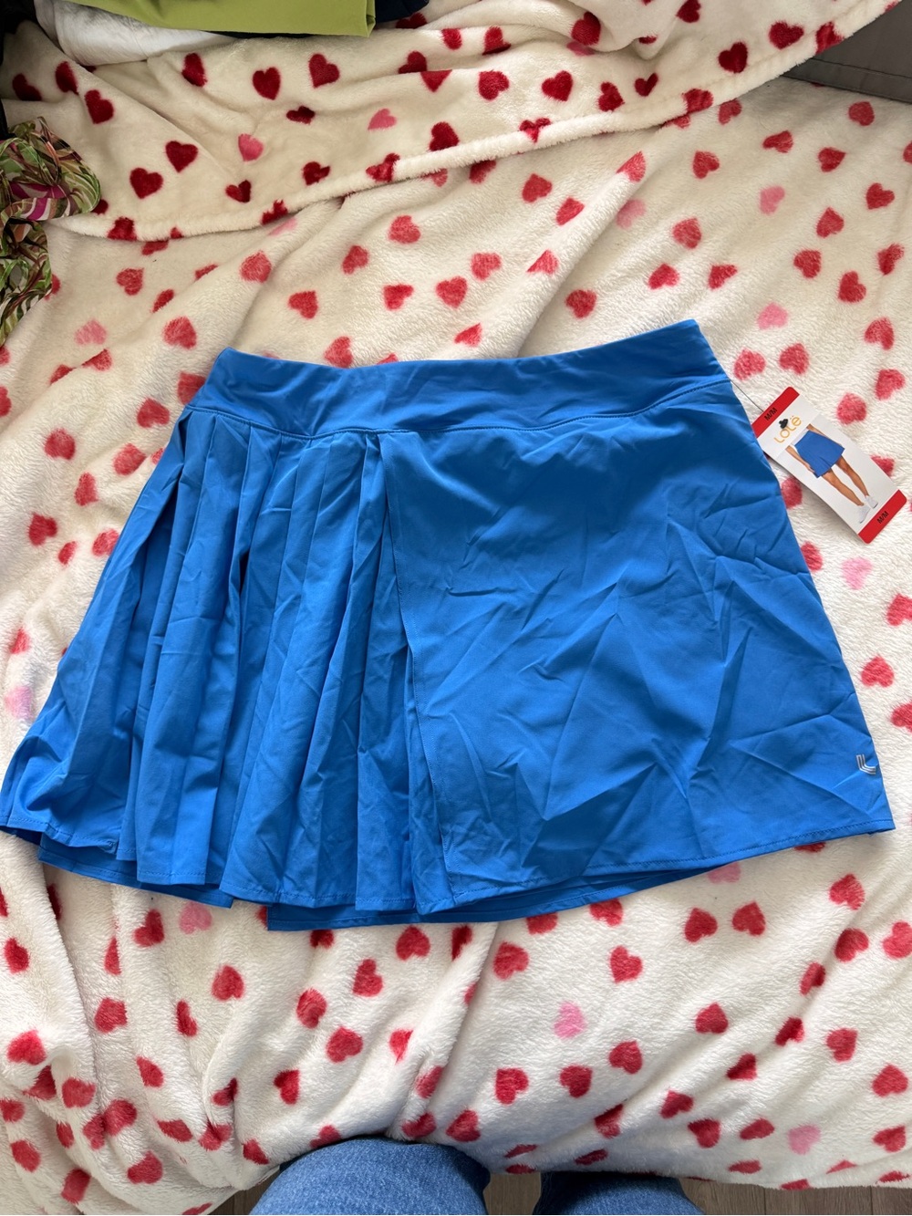 Lole Electric Blue Pleated Athletic Skort